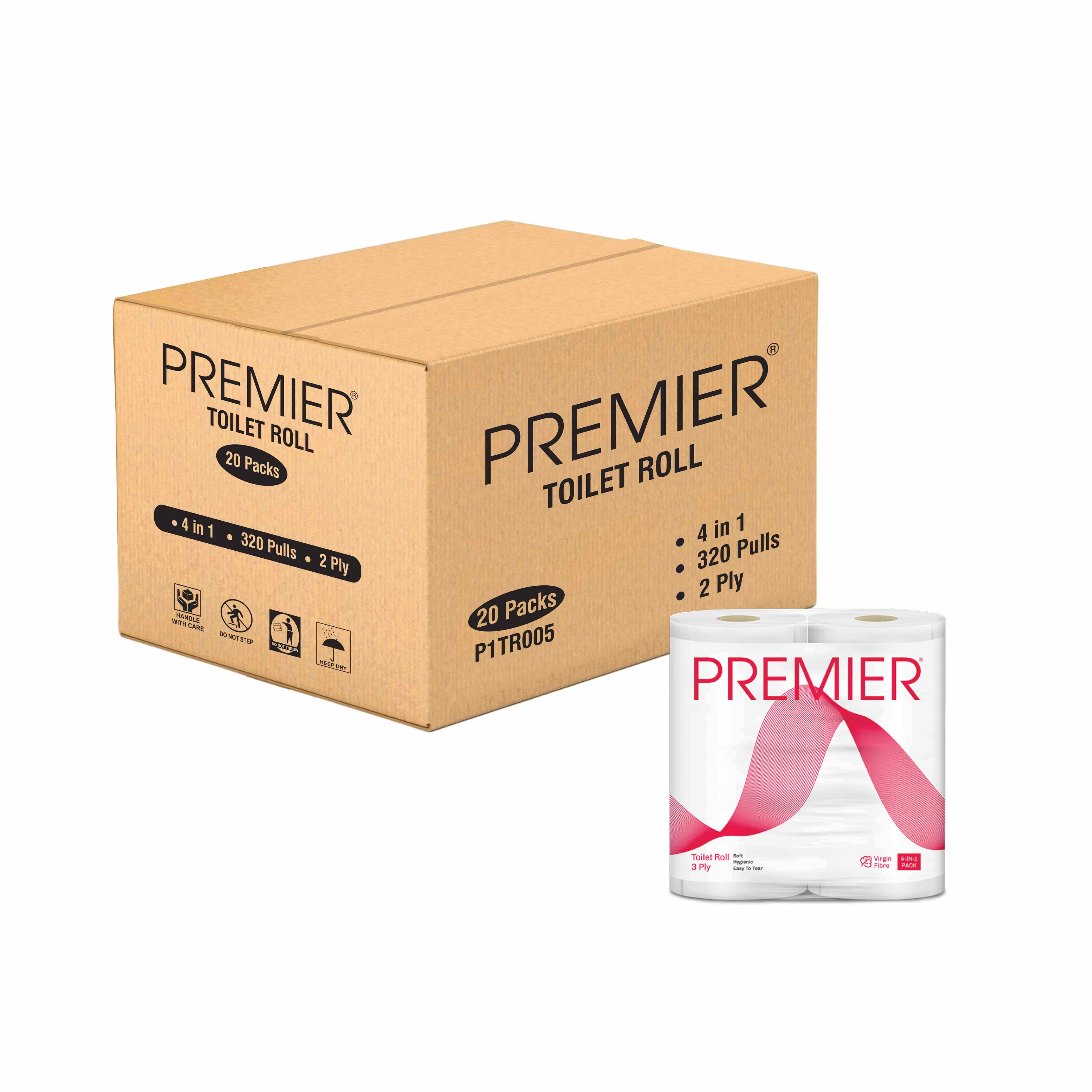 Premier Tissue  Paper TR 320 Pulls 4 x 1